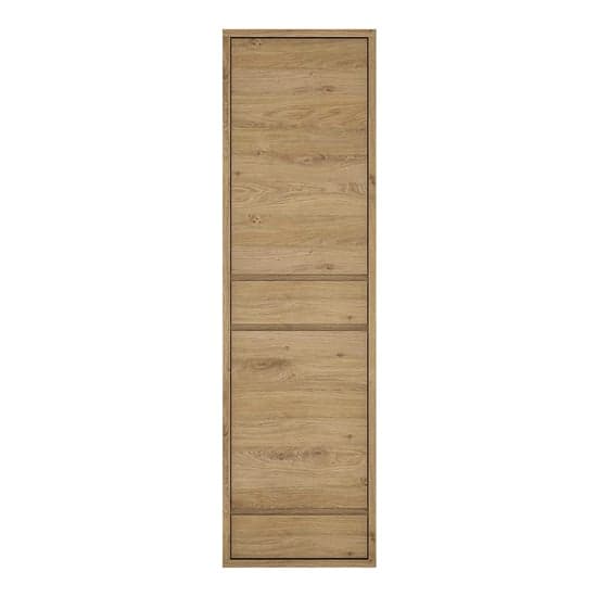 Sholka Wooden Narrow 2 Door 2 Drawer Storage Cabinet In Oak_2